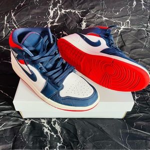 Jordan 1 Mid Usa Blue